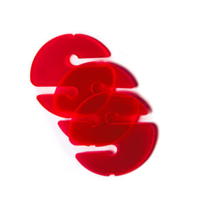3 Cookies (Non-Directional Marker) – Transparent Red